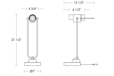 Mouille Style Pivoting Desk Lamp